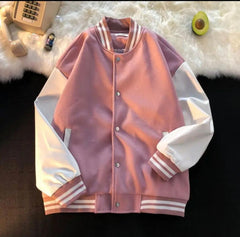 Pink Blossom Varsity Elegance - THE VOGUE APPARELS