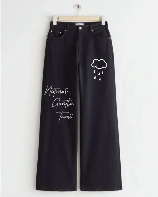 BLACK CLOUD DENIM WIDE LEG