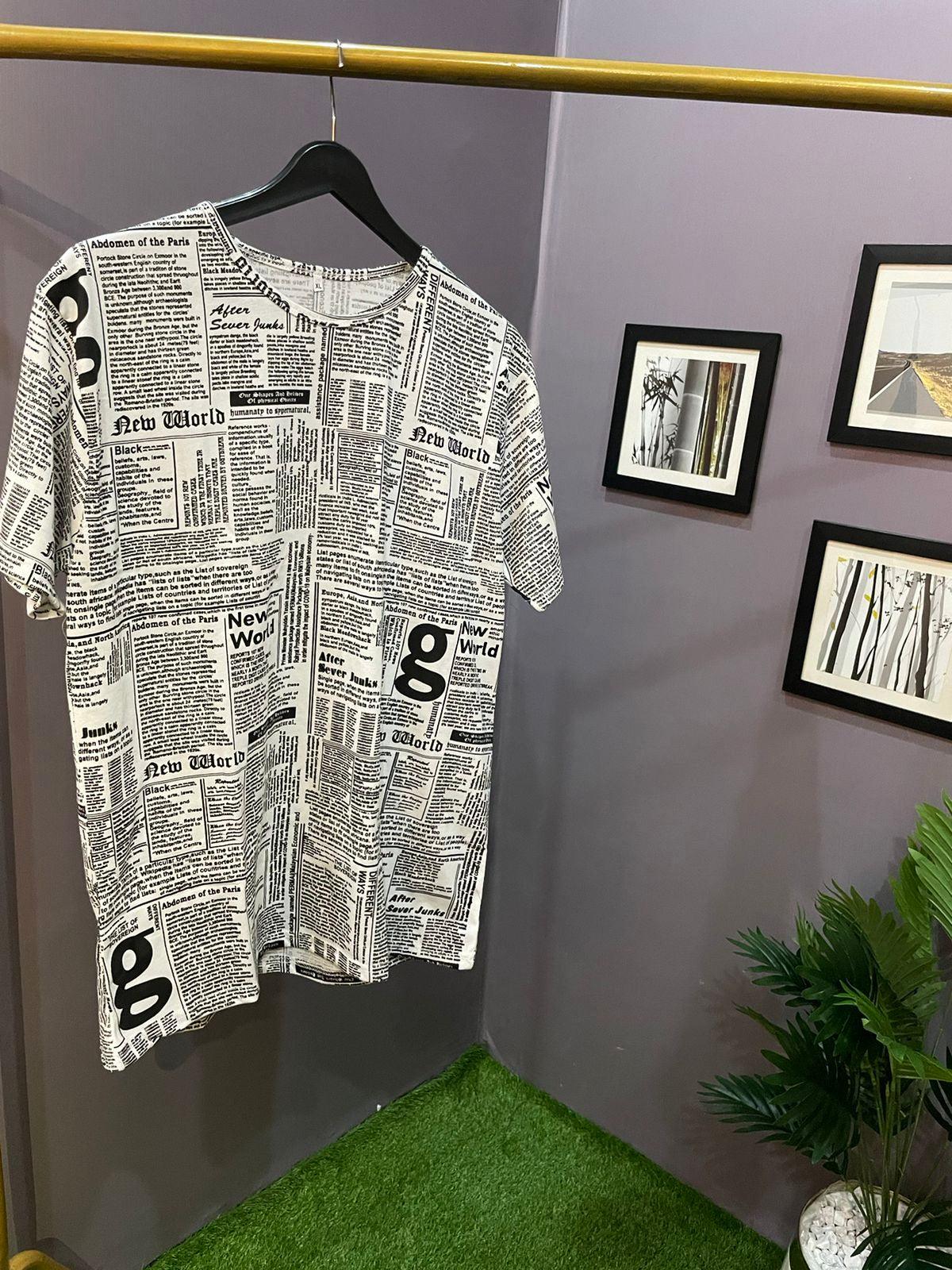 NEWSPAPER TRACKSUIT WITH MASK