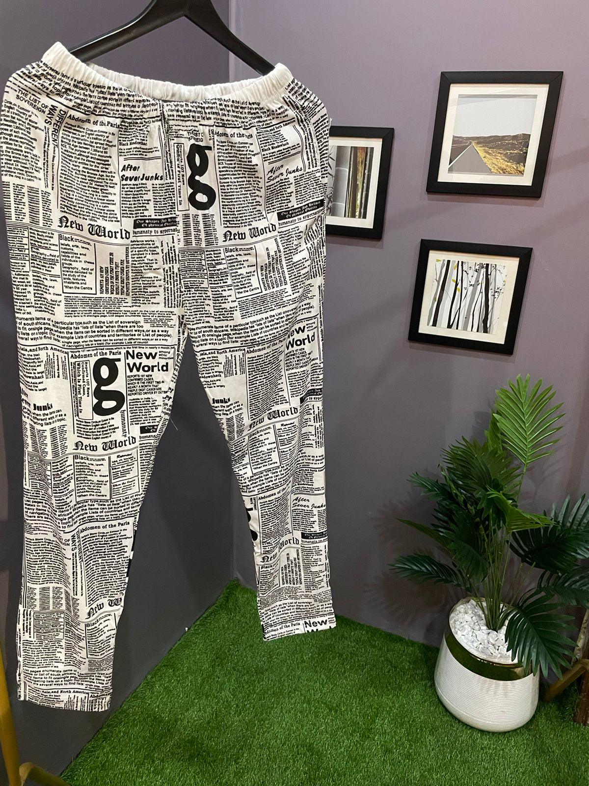 NEWSPAPER TRACKSUIT WITH MASK