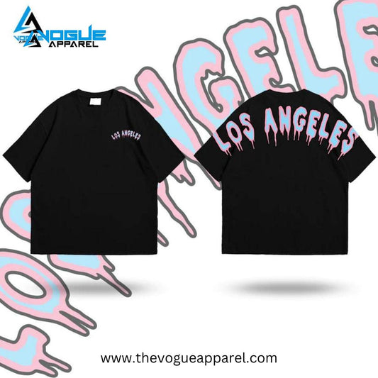 DripStyle LA Oversized Drop Shoulder Tee - THE VOGUE APPARELS