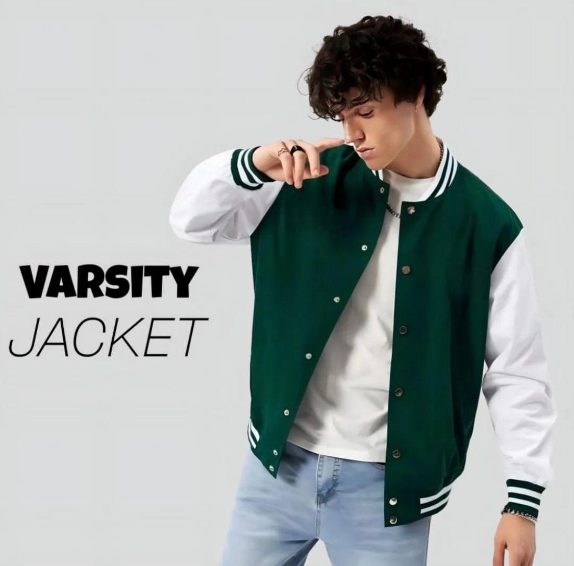 Evergreen Elite Edition Varsity Jacket - THE VOGUE APPARELS