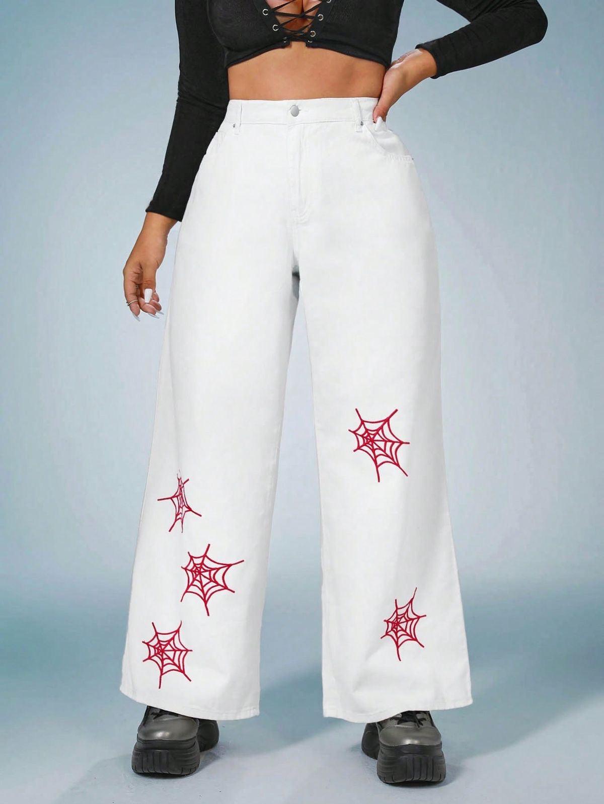 Spider Web Chic Denim by The Vogue Apparel