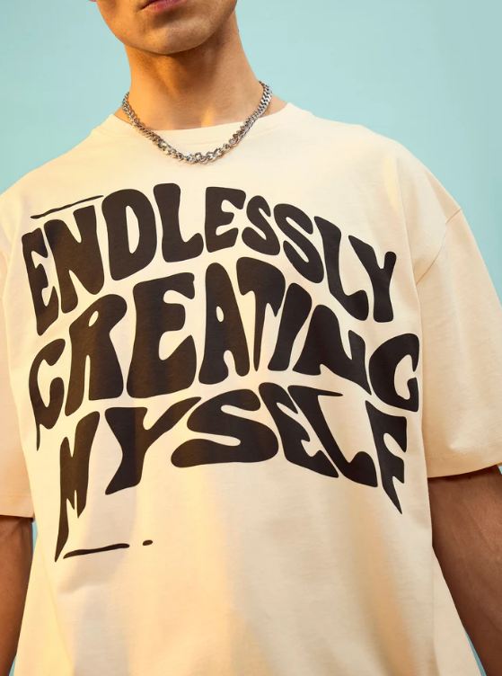 ENDLESSLY CREATING MYSELF UNISEX OVERSIZED TSHIRT