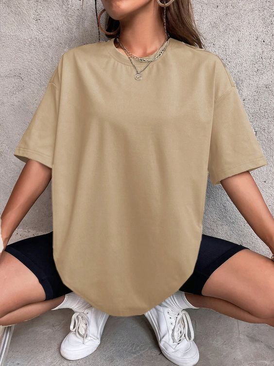 PLAIN OVERSIZED TSHIRT