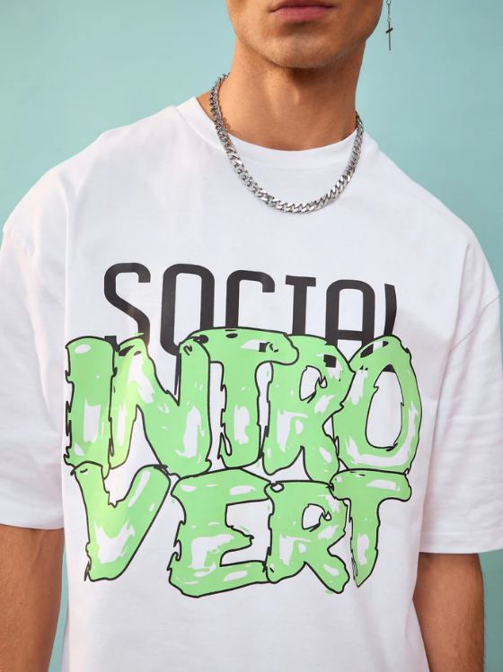 SOCIAL INTROVERT UNISEX OVERSIZED TSHIRT